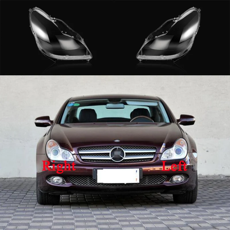 

Для Mercedes-Benz абажур W219 CLS300 CLS350 CLS500 CLS550 2007 2008 2009 автоматическая Прозрачная крышка передняя фара чехол