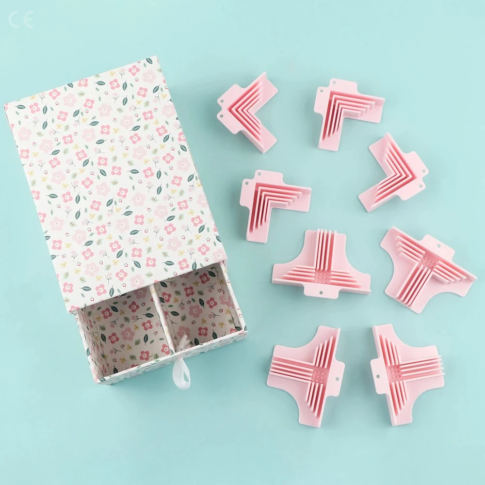 Corner clamps creative corner/divider assembly clamps for box making easily T-shaped corner guides for 1/1.5/2/3mm wide chipboards 4pcs/set