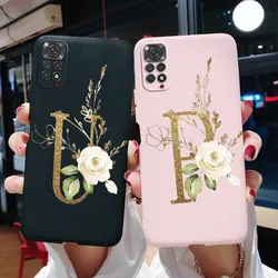 Funda trasera de silicona para Xiaomi Redmi Note 11 Pro, carcasa con letras bonitas de TPU, mate, 11 Pro, 11s, 4G, 5G