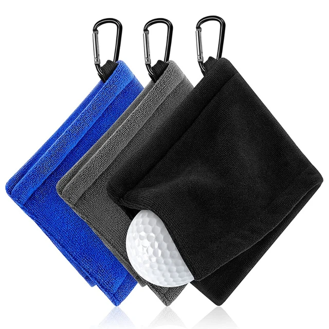 Golf Ball Cleaning Towel Square Microfiber Golf towel Golf Absorption Cleaner Wipe Cloth Clean Cleaning Accessories Portable 6