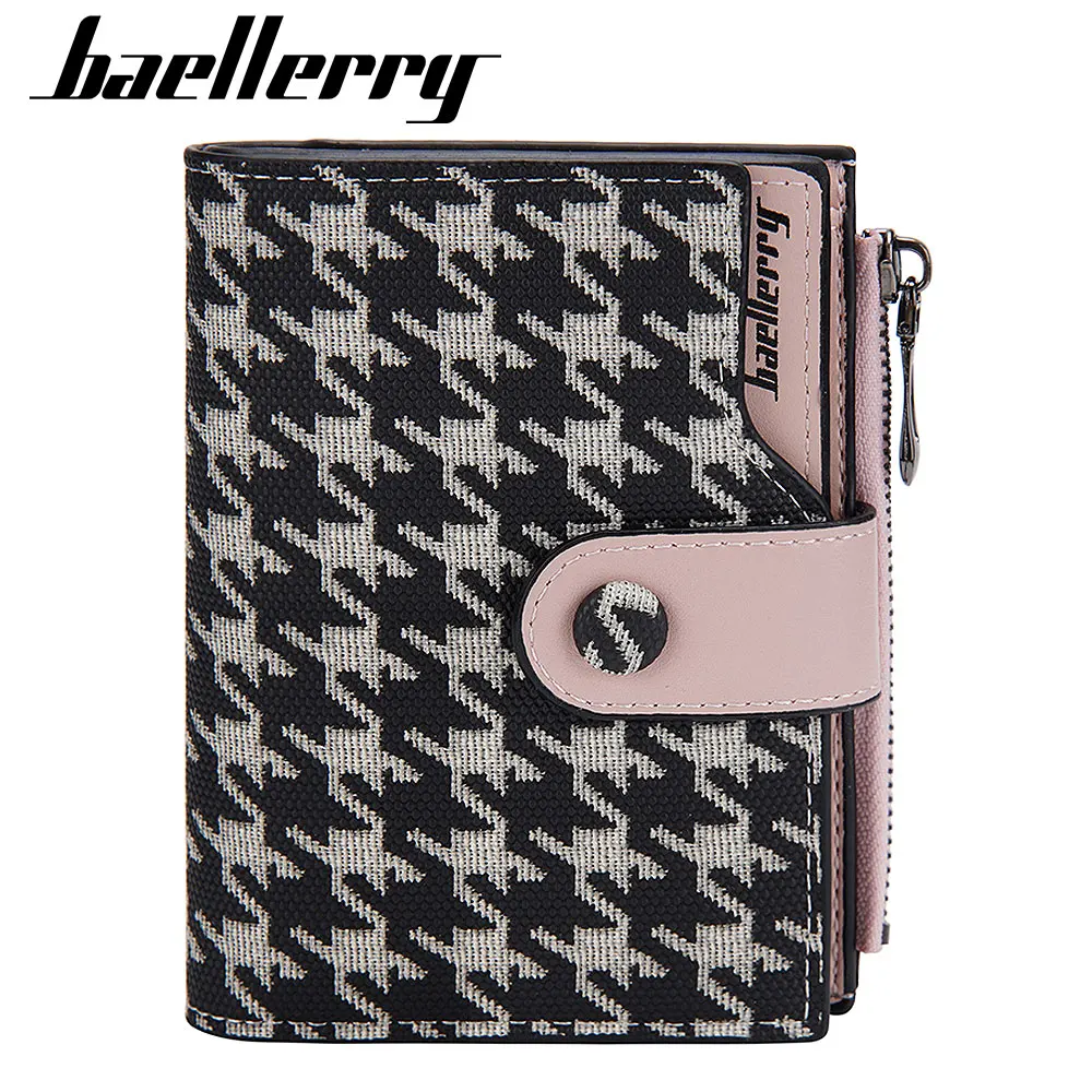 

Baellery New Short Women Wallets High Quality Brand Card Holder Zipper Women's Purse Coin Pocket Small Female Wallet Money Clips