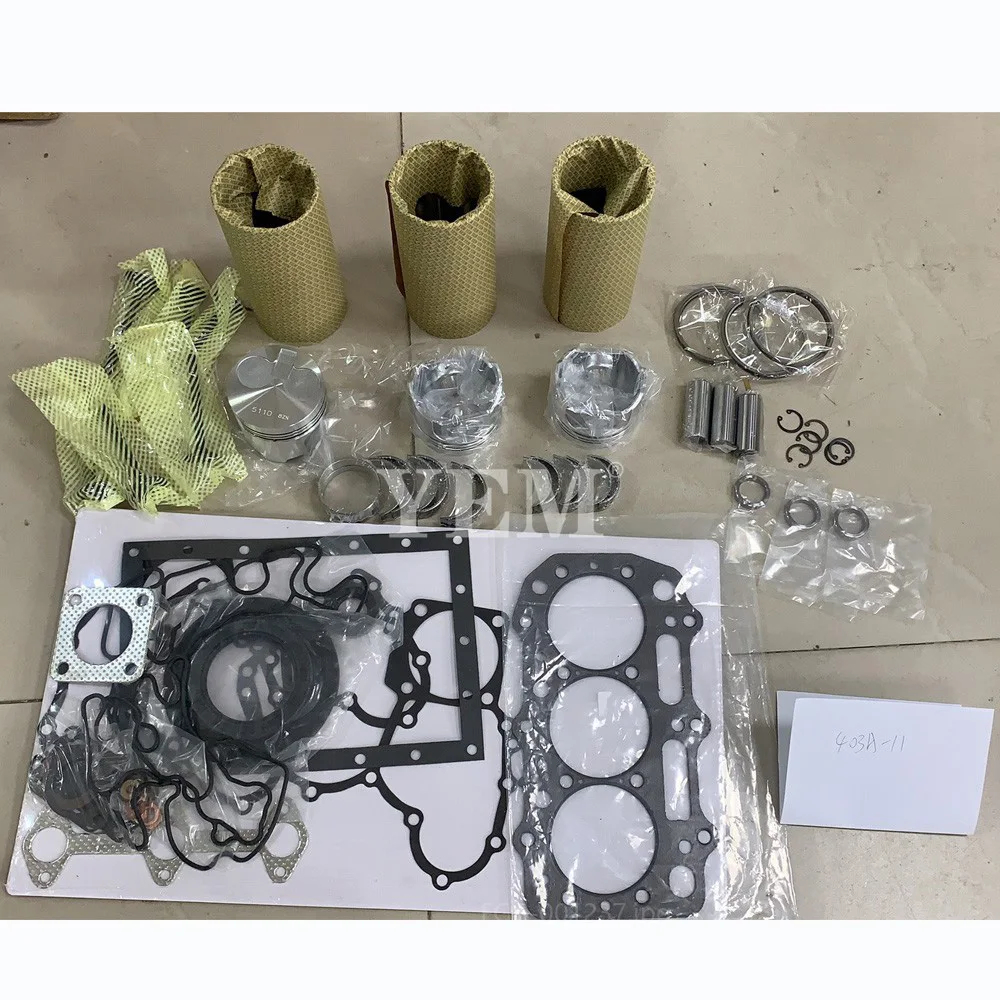 

Комплект гильз цилиндра 403A-11 с набором прокладок, подшипниковый клапан, совместимый с двигателем Perkins.