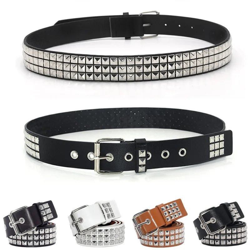 

Fashion Alloy Women Belts luxury for Genuine Leather New style Pin Buckle Jeans Decorative Ladies Retro Decorative Punk