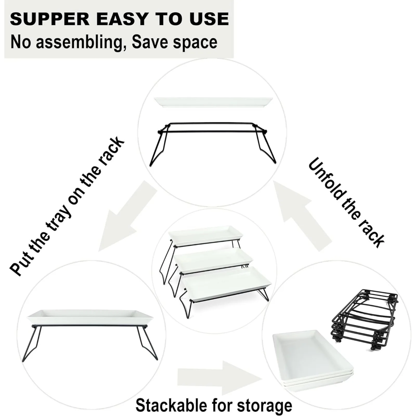 Extra Large Serving Tray Set 3