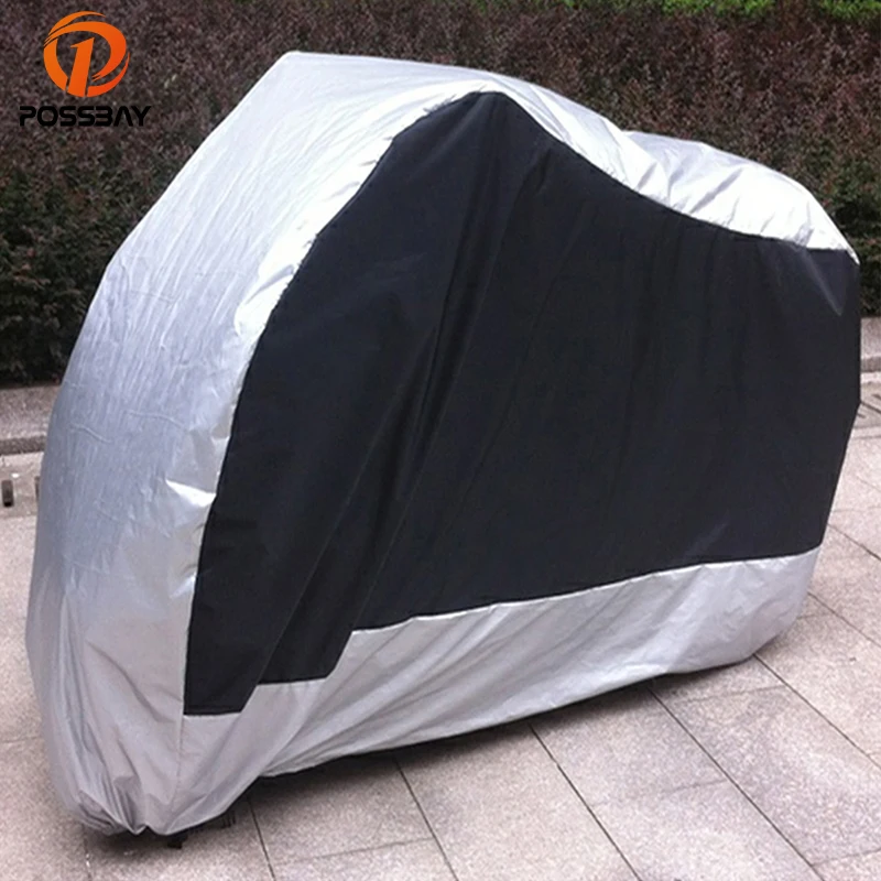 

Мотоциклетные Чехлы POSSBAY для Honda Harley Suzuki Yamaha Cafe Racer Rain, защита от дождя, водонепроницаемый пыленепроницаемый чехол для уличного скутера