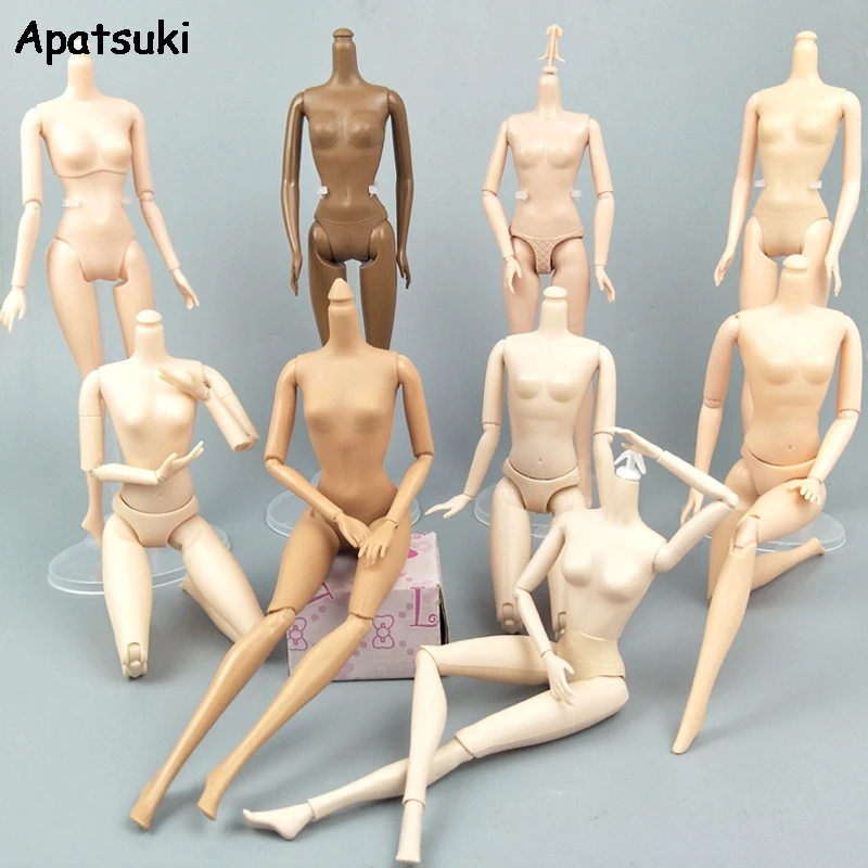 

1/6 DIY Movable Nude Naked Jointed Doll Body For 1:6 11.5" BJD Dollhouse DIY Body Without Head Doll Accessories Children Gifts