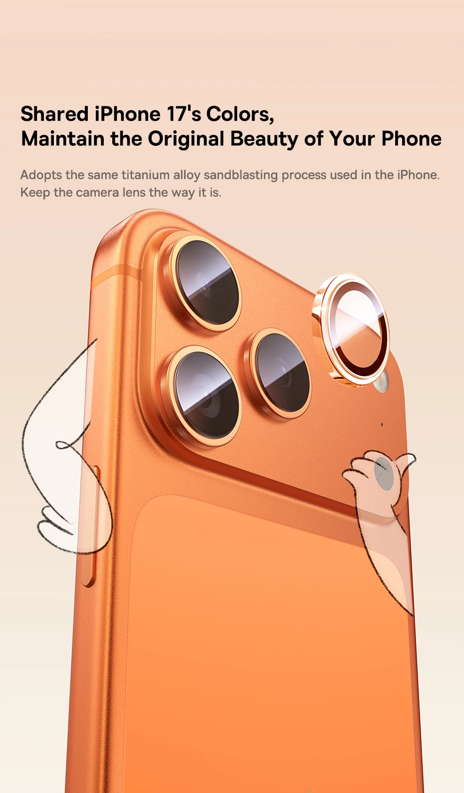 Baseus Corning Lens Screen Protectors for iPhone 17