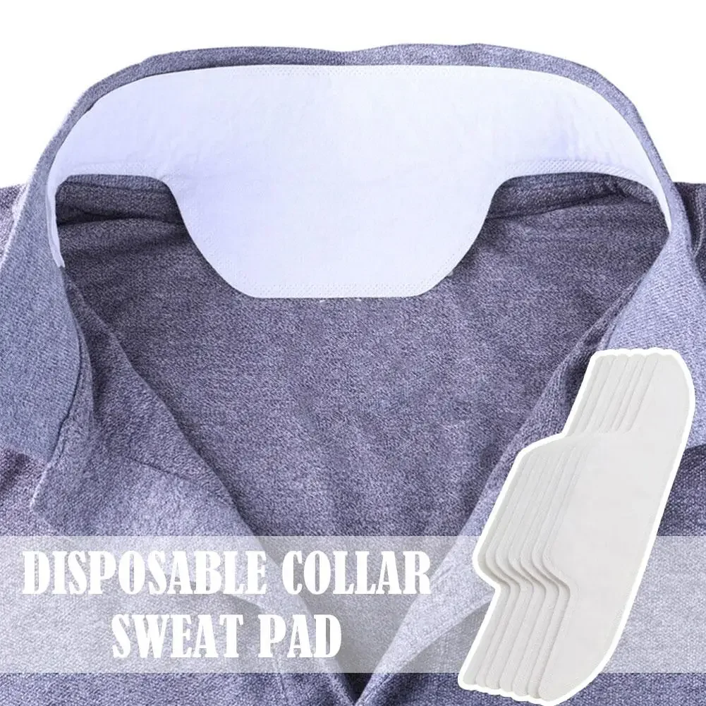 10pcs White Anti-Dirty Sweat Sticker Shirt Collar Disposable Deodorants Suit Unisex Stickers Absorbing Sweat Anti-Sweat Pad