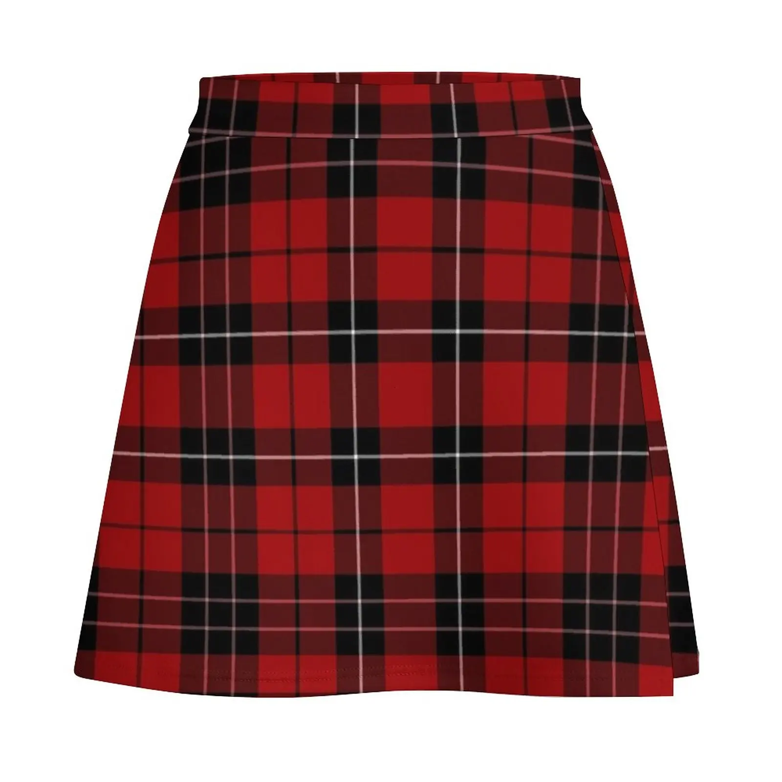 Black & Red Plaid Twill Pattern Mini Skirt women's summer clothing 2023 90s vintage clothes skirts women summer 2023