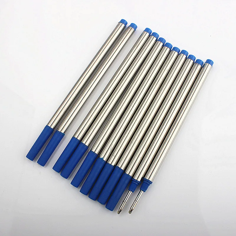 Hight Quality 5/10pc Blue Or Black Offer Special Roller Ball Pen Ink Refills Ballpoint Pen Refill Office School 3