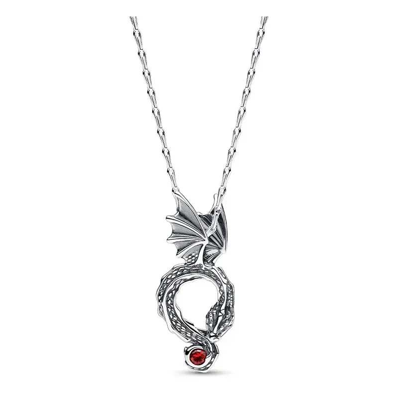 Popular Women's High Quality Jewelry Original Logo Pav é Collar Chain 925 Sterling Silver DIY Jewelry Women's Exquisite Gift