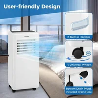 Climatiseur Portable 8000 BTU 2026 avec Fonctionnalité 3-en-1 : Ventilateur, Refroidisseur d'Air et Déshumidificateur pour un Contrôle Climatique Efficace 1