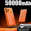 50000mAh Portable Magnetic Wireless Power Bank PD 22W Fast Charge External Battery for Magsafe For iPhone Samsung Huawei