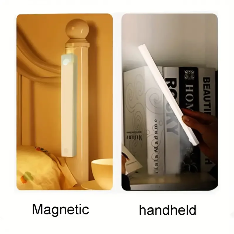 LED Motion Sensor Light Wireless USB Rechargeable Motion Detection Suitable for Kitchen Wardrobe Corridor and Staircase Lights