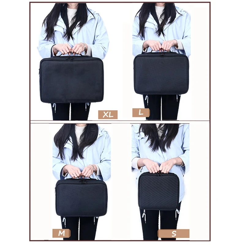 Professional Cosmetic Bag for Women Leather Cosmetic Bags Waterproof Oxford Large Capacity Travel Makeup Case for Makeup Artist 5