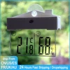 Digital Weather Station Suction Cup Indoor Outdoor Thermometer Large LCD Window Thermometer Hydrometer 1