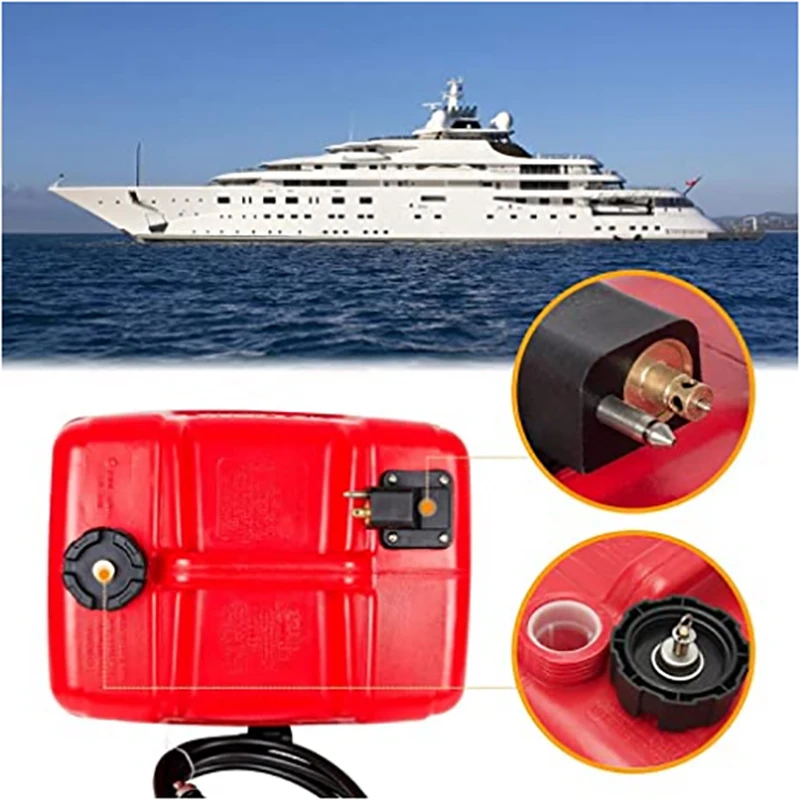 Boat Yacht Engine Marine Outboard Fuel Tank Oil Box Container 1PC 12L /24L Portable Plastic Anti static For Yum Yamaha Petrol Can