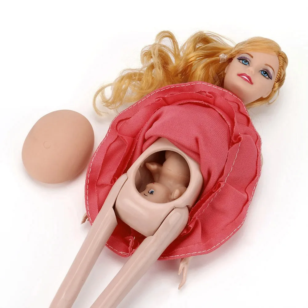 Conjunto de muñecas de embarazo para niños, traje de muñeca embarazada,  tiene un bebé en su barriga, muñeca Barbie, juguete educativo, 2022 -  AliExpress