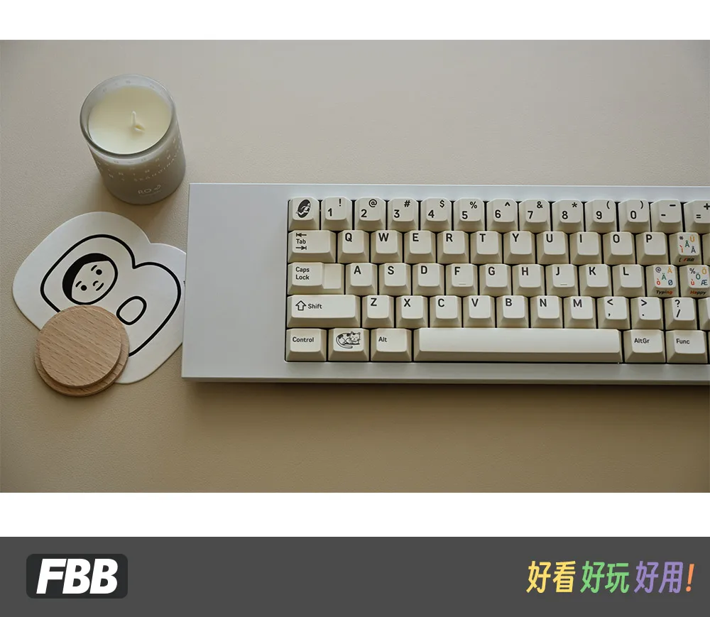 ECHOME-Business Tema Keycap Set, PBT, Dye-Sublimation, Cap