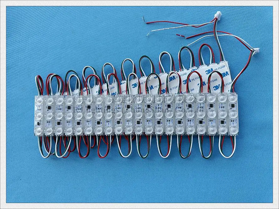 addressable Full Color Magic LED Light Module for sign advertising WS 2811 with IC WS2811 SMD 3030 DC12V 1.2W IP68 waterproof