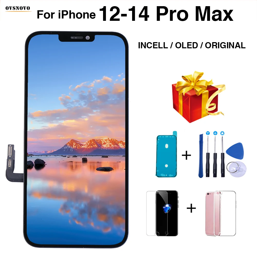 Touch Screen Oled Per Iphone 13 Mini 14 Plus Per Iphone 12 13 14 Pro Max Incell Digitizer Assembly Display Lcd Originale