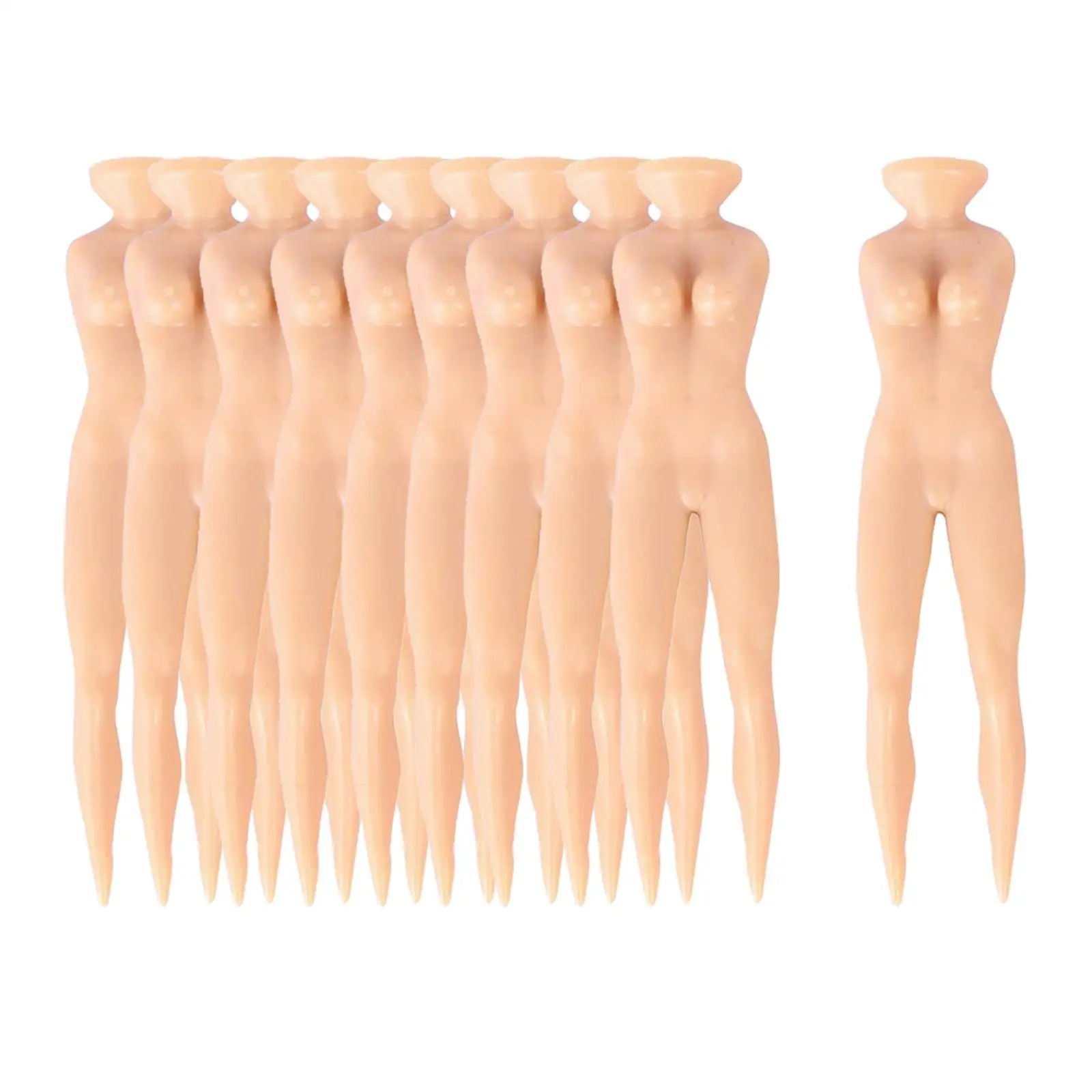 10pcs  Lady Women Body Golf Club Tees Durable Professional Tool