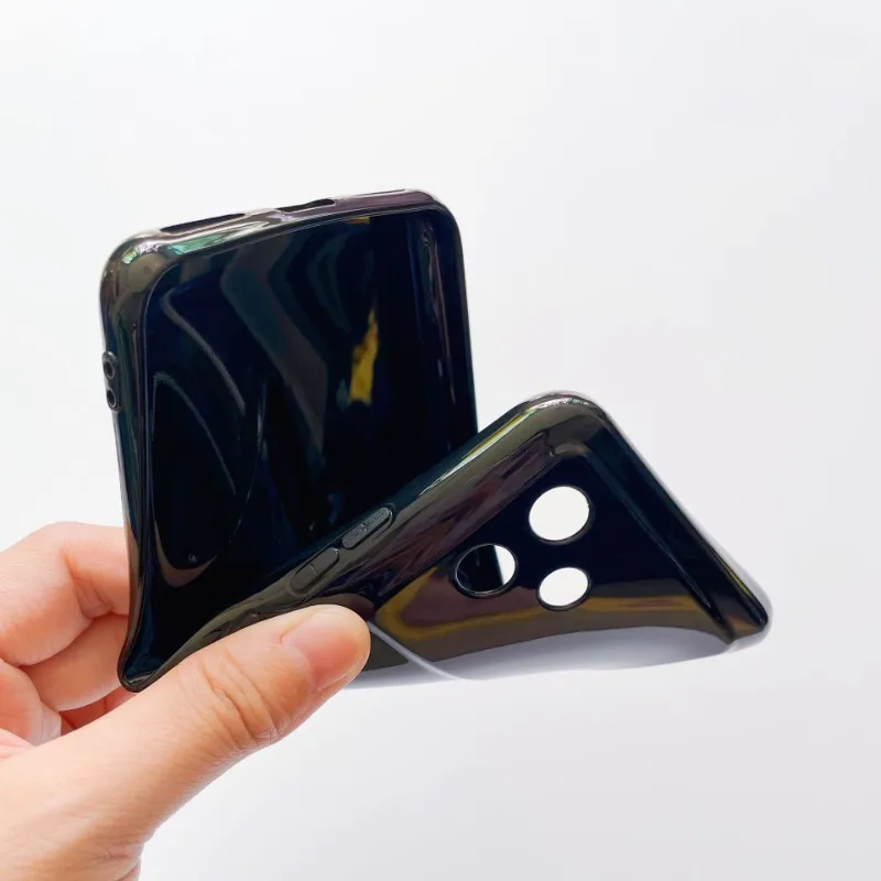 Custodia + Pellicola Per Cubot Note 20 Pro: Cover In Silicone TPU Antiurto E Vetro Temperato 9H, Nero