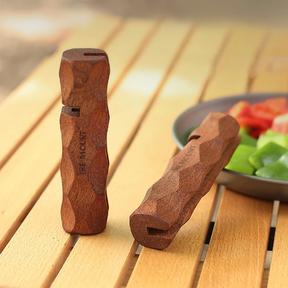 Wooden Heat Resistant Pan Handle Holder for Outdoor Camping