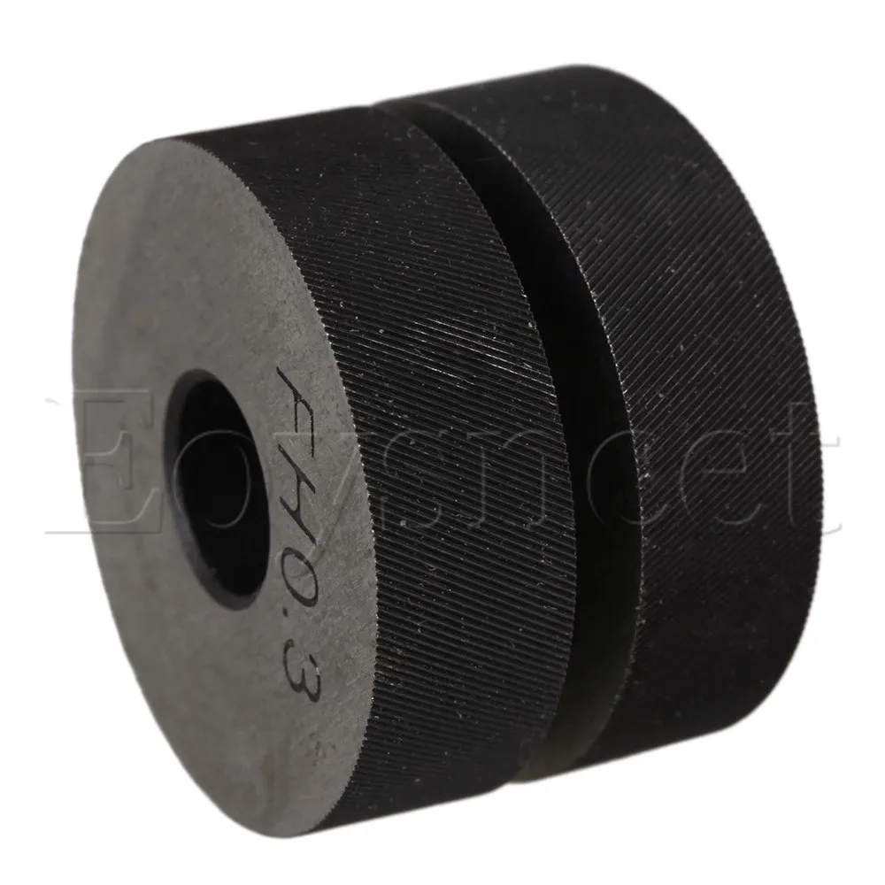2pcs Silver Anti Slip 0.3mm Pitch Diagonal Coarse Knurl Wheel Knurling Roller