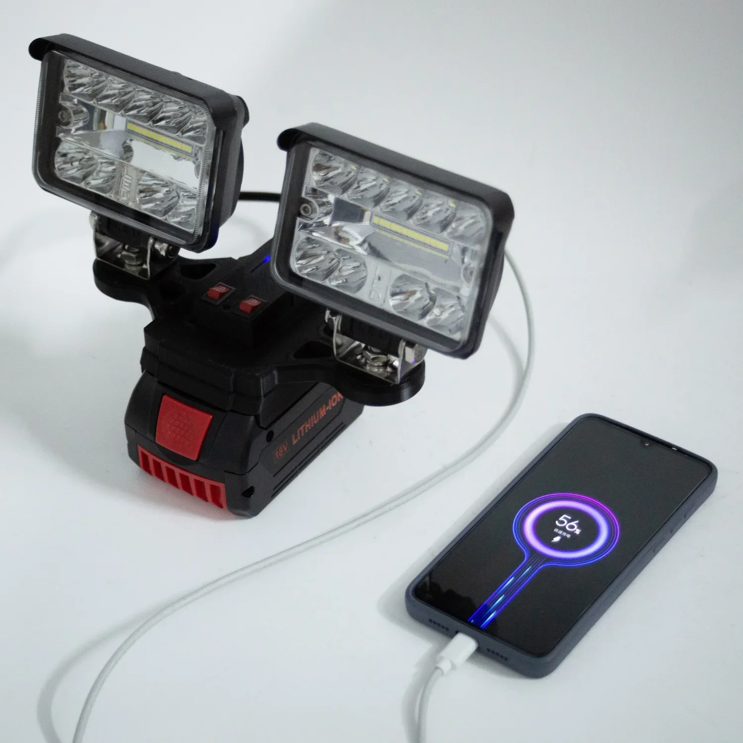 Lampada Da Lavoro Bosch 18V - LED 1500 Lumen Con USB E Type-C | 6 Modalità Luminosità - Foto 3