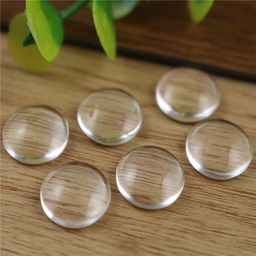 50 teile/los 12mm Runde Flache Rückseite Klar Glas Cabochon, Hohe Qualität, Verlieren Geld Förderung!!!(Z2-03)