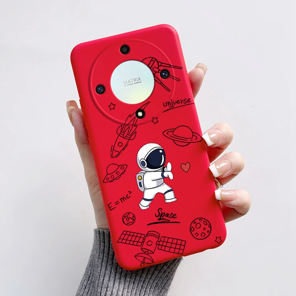 Astronaut Soft Shockproof Silicone TPU Phone Back Cover - Enhanced Protection for Honor Magic 5 Lite 5G