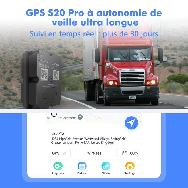 Localisateur GPS 4G pour voiture et moto, dispositif de suivi en temps réel de 30 jours, localisateur de véhicule antivol, application Android/iOS payée, vente en gros 1