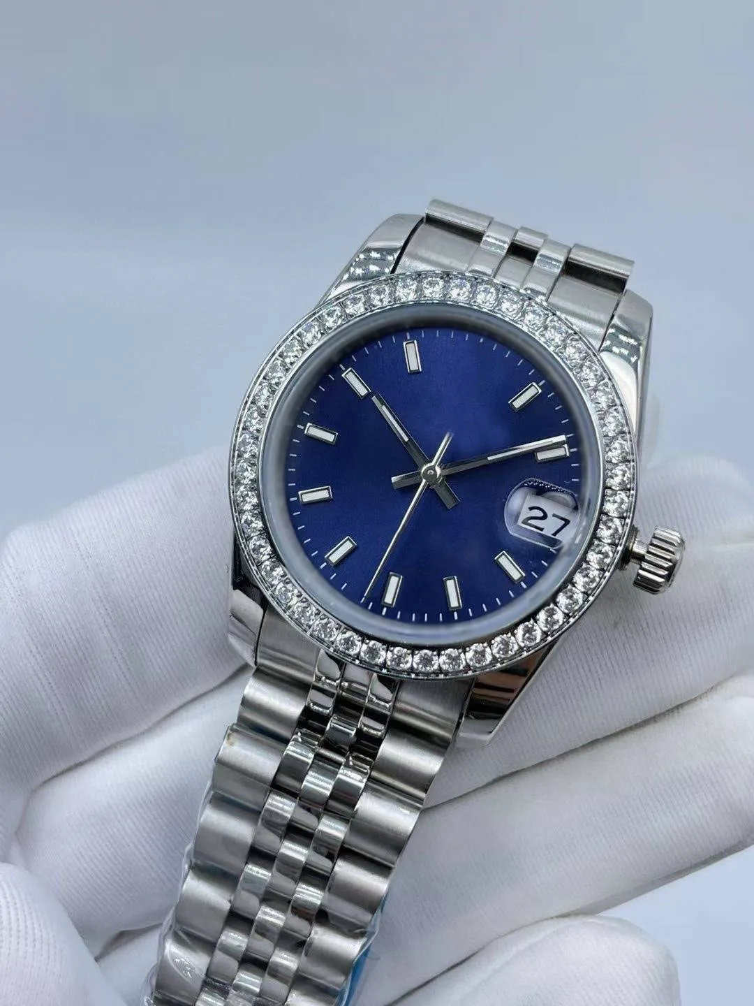 Wrist Watch for Women - Blue dial, 31mm, 316 Steel Strap - Timepiece for every occasion.