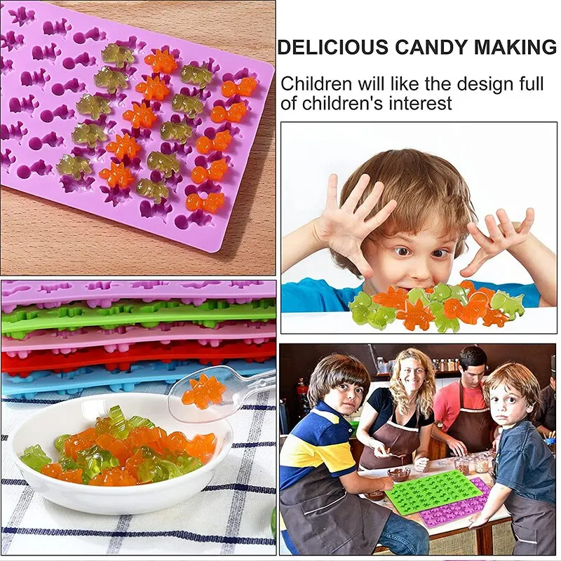Mini Dinosaur Silicone Cake and Chocolate Mold