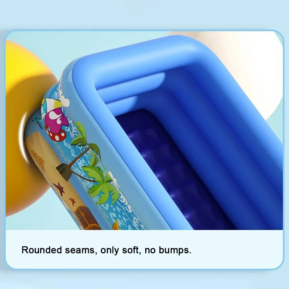 Inflatable Swimming Pool Indoor Outdoor PVC Swimming Pool Cartoon Pattern Thickening for Toddler Kids inflatable swimming pool