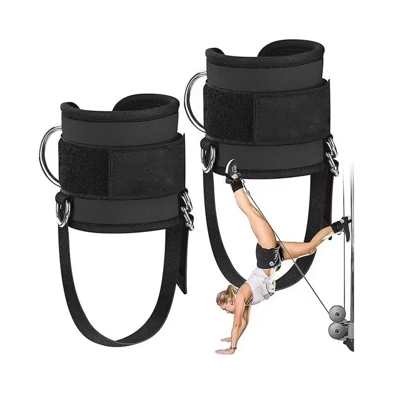 Sangles de rinçage pour machines à câble, poignets de rinçage rembourrés pour l'exercice des jambes, poignets de rinçage entièrement réglables et respirants, 1PC