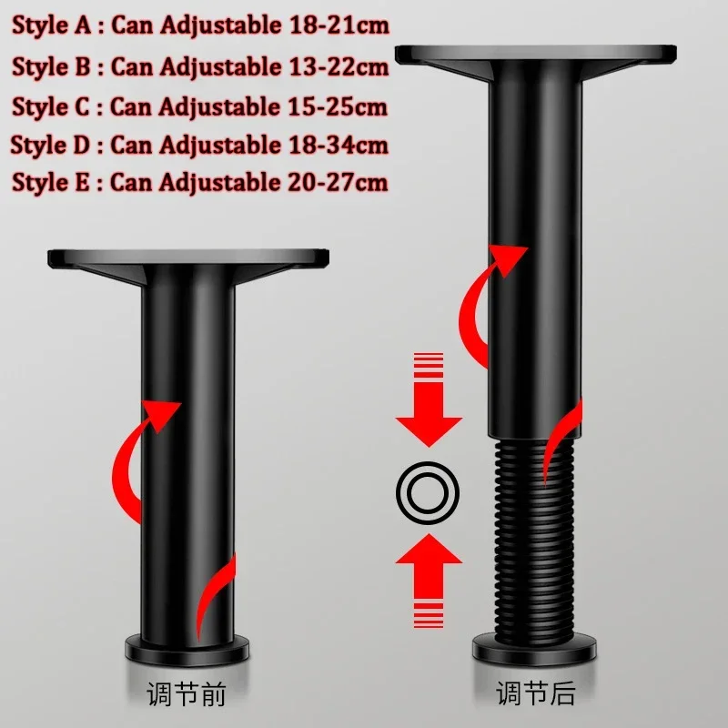 

*1PC Bed Support Frame Adjustable Telescopic Furniture Heightening Bracket Bed Bottom Beam Support Fixator Bed Legs Foot Pad Hot