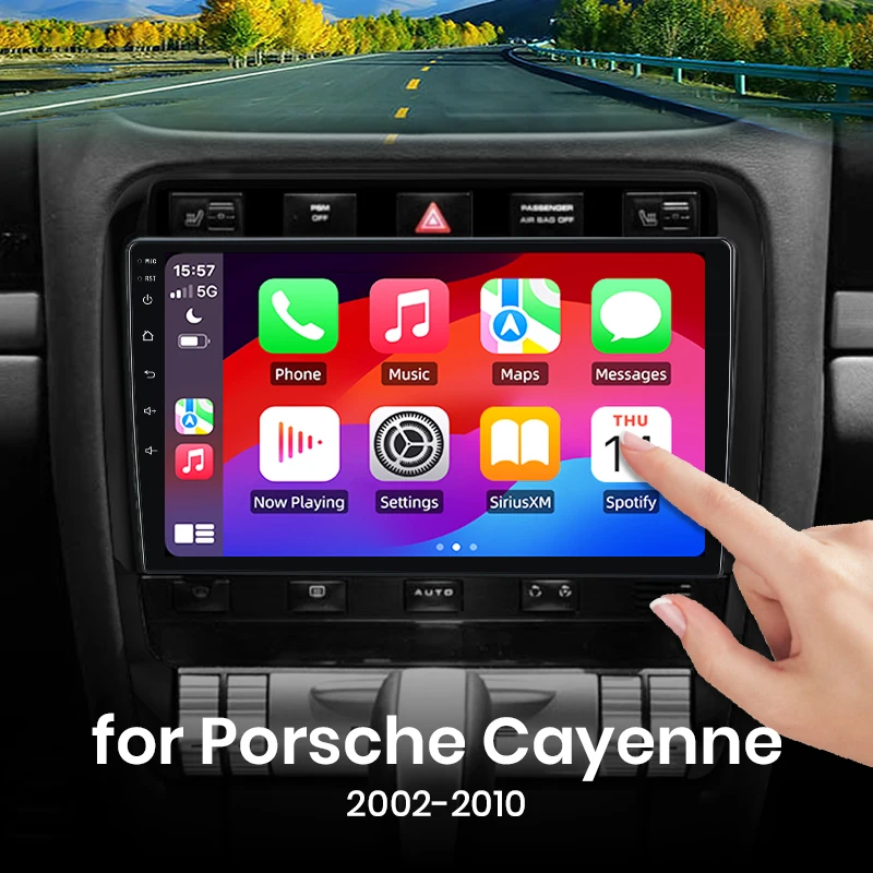 Für Porsche Cayenne 2002-2010 Drahtlose CarPlay für Apple Android Auto Auto Radio GPS IPS RDS FM WiFi BT 4G Multimedia Stereo