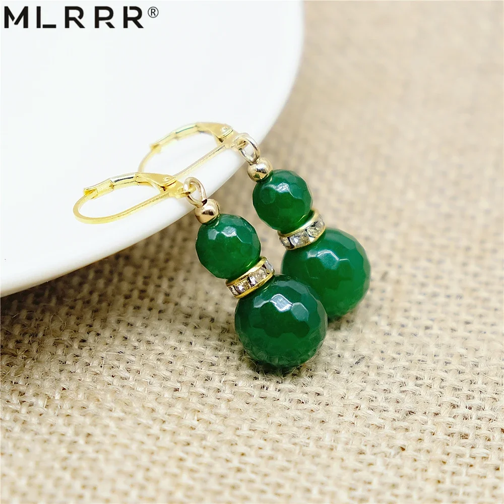 

Винтажные классические ювелирные изделия из натурального камня, простые осветительные цепочки, подвеска из бисера, висячие серьги для женщин