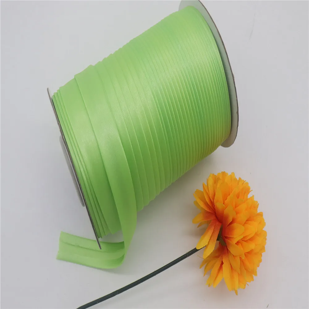 10 yards Polyester Satin Bias Tape Bias Binding, size :15mm Solid Color For DIY Garment Sewing And Trimming Diy Garment Material