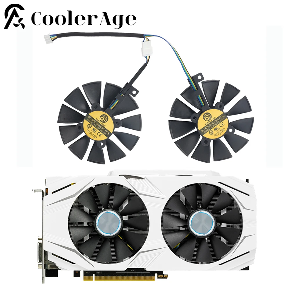 Ventola Per Scheda Video Muslimact129215Su Da 87Mm Per Ventola Di Raffreddamento Asus Gtx 1060 1070 Rx 480 Dual Rx57 Expedition Gpu