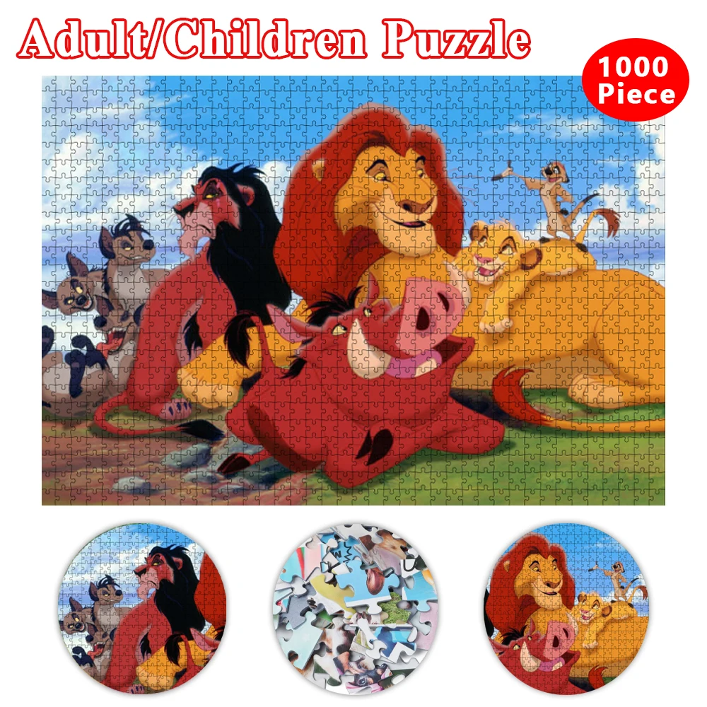 Puzzles pour Adultes Puzzle 1000 pièces Le Roi Lion d'or Puzzle en Bois  pour Adultes et Enfants Jeu éducatif pour Enfant Adulte - Cdiscount Jeux -  Jouets