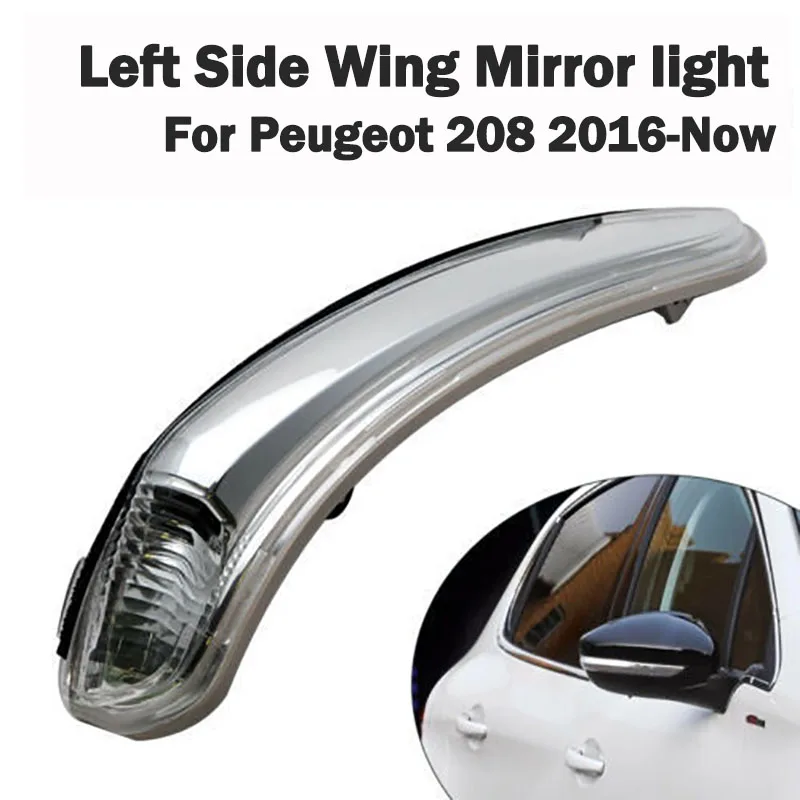 Peugeot 208 2012-2016 Door Wing Mirror Cover Primed Driver Side –