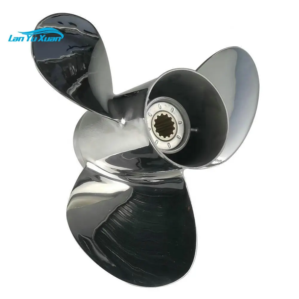 

OEM Upgrade Stainless Steel Boat Propeller for Outboard Motos 40-60 13 Spline Tooth RH Boat Propeller