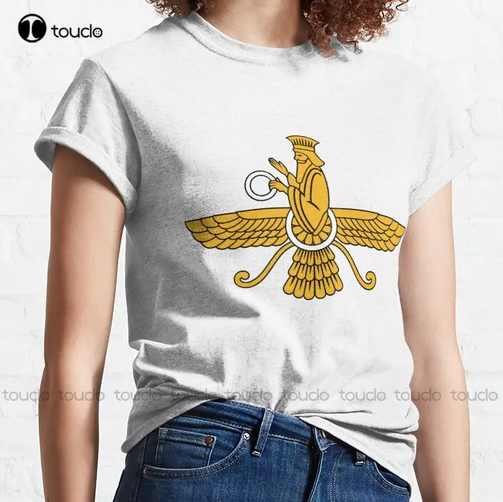 

Новая классическая футболка Zoroastrian, хлопковая футболка