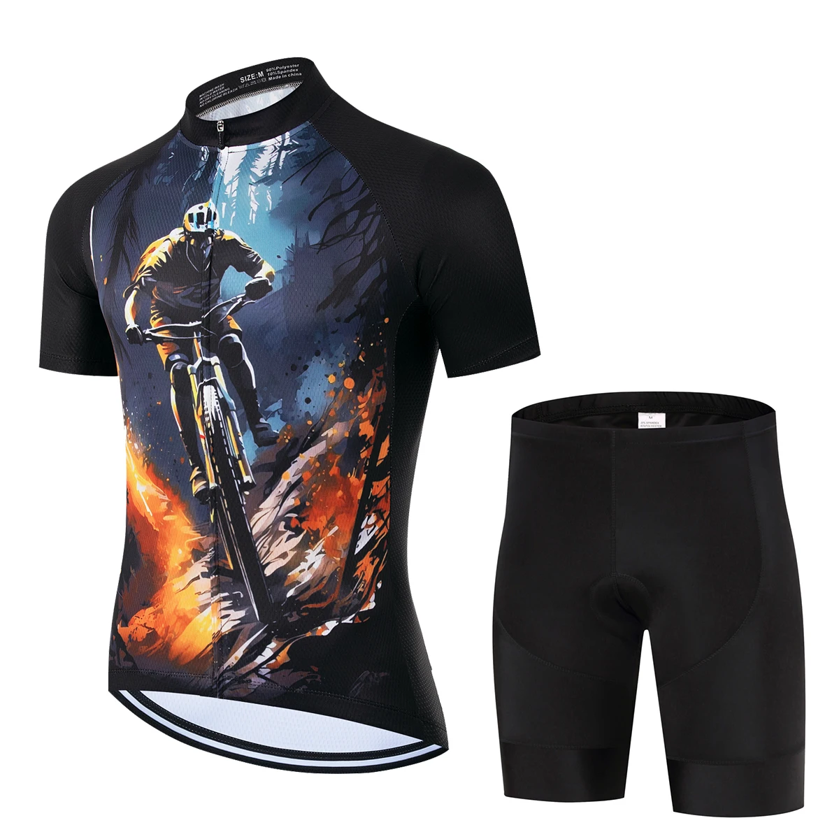 Premium Men's Summer Cycling Jersey and Bib Set - Professional MTB Apparel