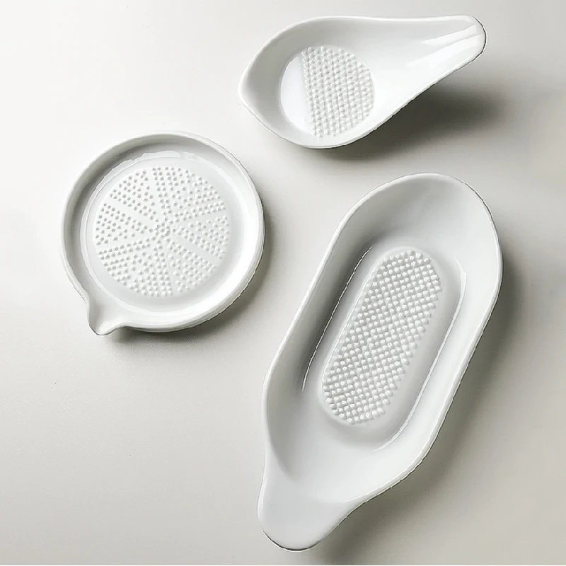 European Ceramic Garlic Grinder Kitchen Vegetable Cooking Food Grinder Manual Ginger Kitchen Tools Accessories