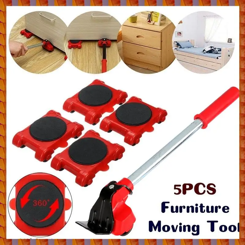DIDI 5Pcs Furniture Mover For Home Shop Lifting Moving Heavy Duty Furniture Remover Lifter Sliders Kit Hand Transport Tools