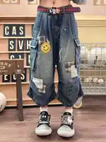 Summer Women Tomboy Jorts Harajuku Cargo Jean Shorts 2000s Japanese Denim Pants Y2K Streetwear High Street Korean Fashion New - Image 2